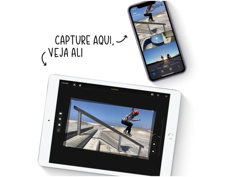 iPad Tela 10,2” 8ª Geração Apple Wi-Fi 32GB - Cinza-espacia